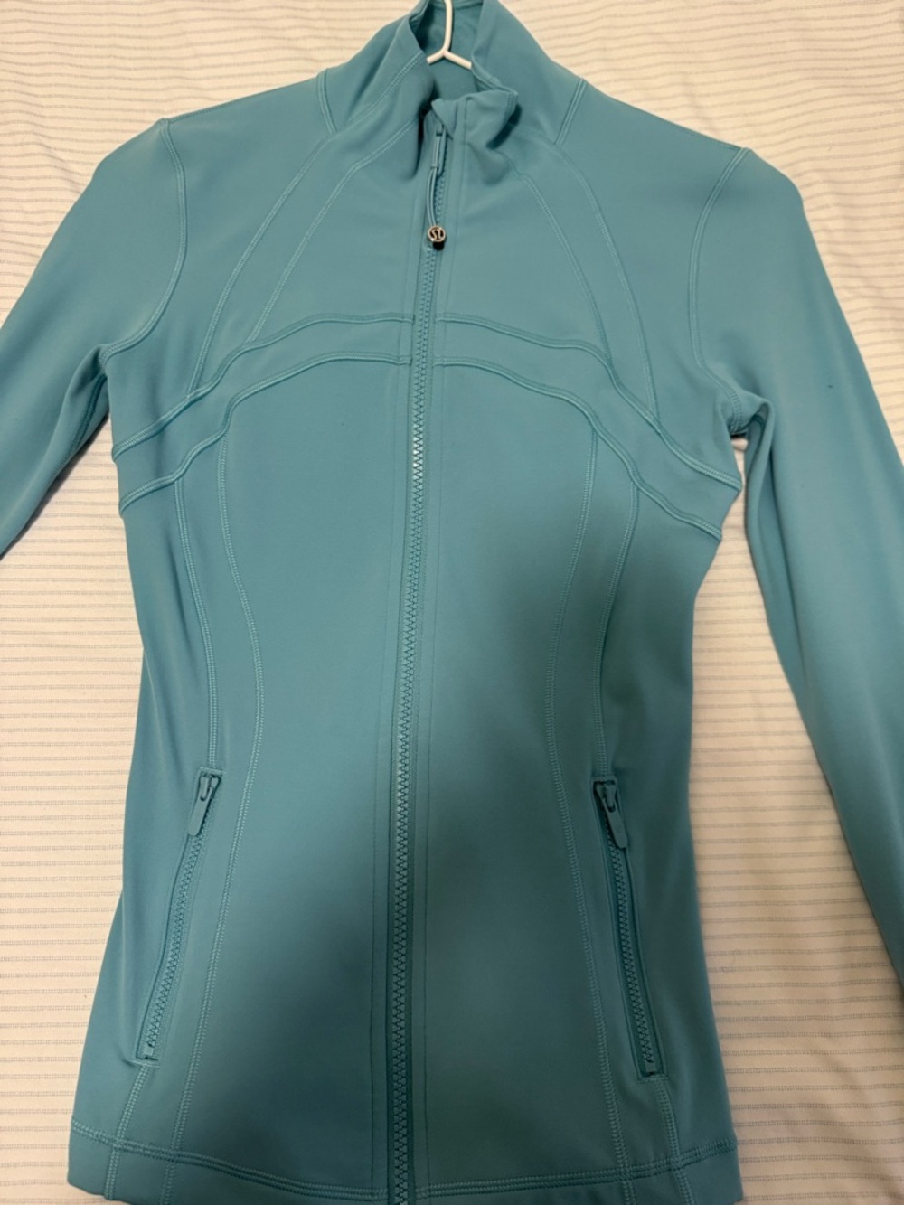 lululemon athletica Light Blue Full-Zip Athletic Jacket